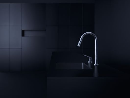 Hansgrohe 2-Loch Spültischmischer Axor Citterio M, mit Ausziehbrause, 405 mm, Farbe chrom Bild 4