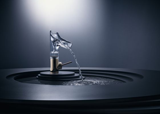 Hansgrohe WTM Axor Starck V PGO Facettenschliff Nicht, für (halb-)öf.Bereich empfohlen, Farbe gold Bild 3
