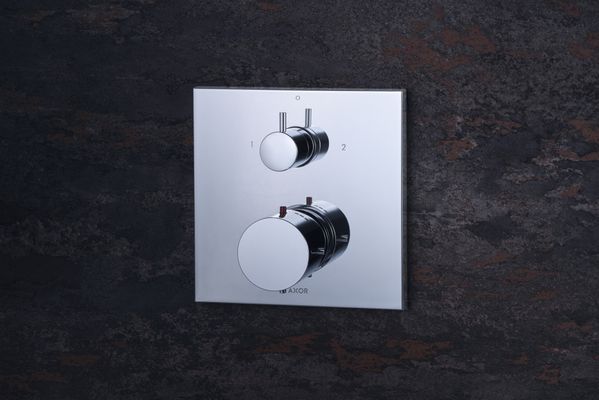 Hansgrohe Thermostatmischer UP Axor Starck X F-Set chrom mit Absperr-und Umstellventil, Farbe chrom Bild 3