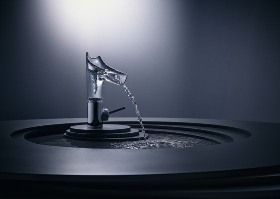 Hansgrohe Waschtischmischer Axor Starck V chrom Nicht, für (halb-)öf.Bereich empfohlen, Farbe chrom Bild 4