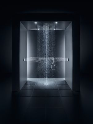 Hansgrohe Ablage lang Axor Starck ShowerCollection 240 mm, verchromt, 120 x 240 x 101 mm, Farbe chrom Bild 4