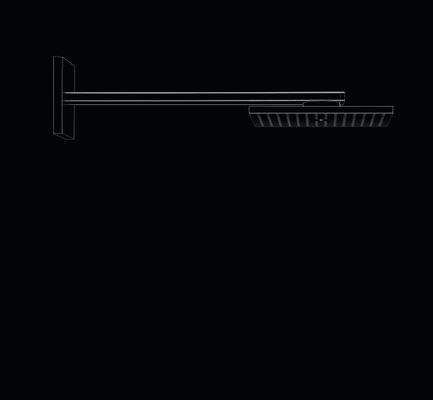 Hansgrohe Kopfbrause 250/250 1jet Axor, mit Brausearm, 131 x 250 x 570 x 570 mm, Farbe chrom Bild 4