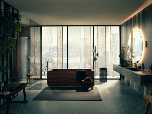 Hansgrohe Schlauchanschl.u.Brausenhalter Axor Starck Organic PBC Starck Stabhandbr, Farbe black chrome Bild 3