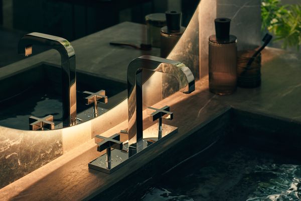 Hansgrohe 3-Loch Waschtischarmatur Axor Citterio, mit Platte u.Kreuzgriffen, Farbe chrom Bild 6