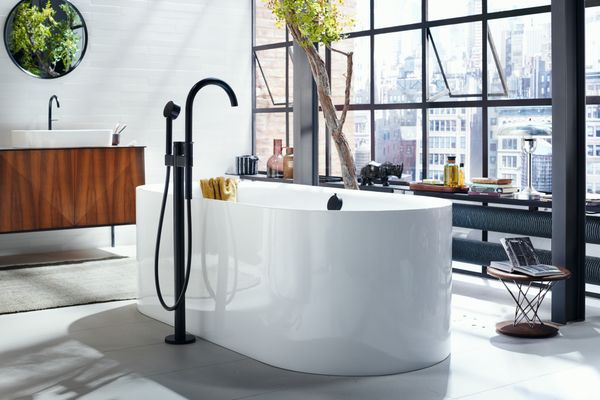 Hansgrohe Waschtischmischer Select 260 Axor One für Waschschüsseln mit Push-Open matt, Farbe schwarz Bild 12
