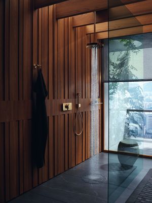 Hansgrohe Brausenhalter Axor One Porter PGO, Farbe gold Bild 7