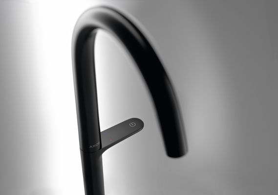Hansgrohe Waschtischmischer Select 170 Axor One, mit Push-Open Ablaufgarnitur matt, Farbe schwarz Bild 14