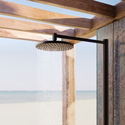Hansgrohe Nature Duschsaeule Axor Starck, mit Kopfbrause 240 1jet matt, 2151 x 236 x 600 mm, Farbe schwarz Bild 8