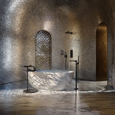 Hansgrohe Brausearm DN 15 softsquare Axor matt, 390 mm, Farbe schwarz Bild 9