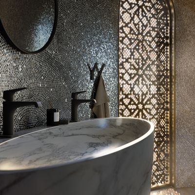 Hansgrohe Waschtischmischer 130 Axor Citterio E, ohne Zugstange Hebelgriff matt, Farbe schwarz Bild 7