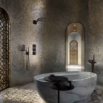 Hansgrohe Kopfbrause 300 1jet Axor matt, mit Brausearm, 131 x 250 x 576 x 576 mm, Farbe schwarz Bild 9