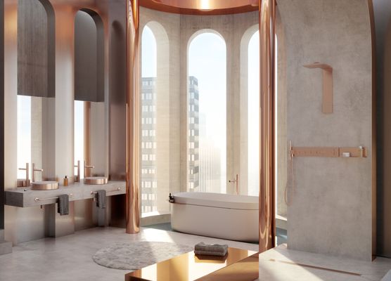 Hansgrohe Badetuchhalter 600 mm Axor Universal Circular BRG, 55 x 78 x 78 mm, Farbe gold Bild 4