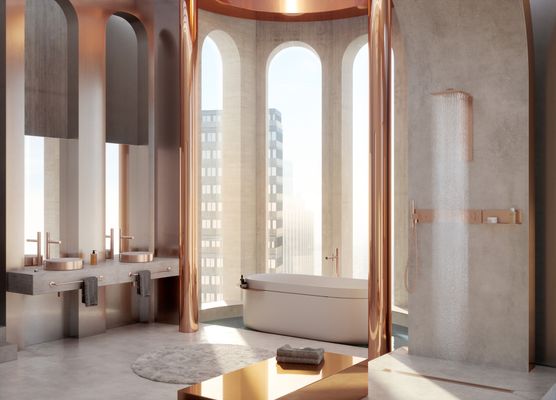 Hansgrohe Badetuchhalter 600 mm Axor Universal Circular BRG, 55 x 78 x 78 mm, Farbe gold Bild 5