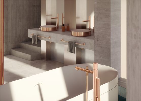 Hansgrohe Badetuchhalter 600 mm Axor Universal Circular BRG, 55 x 78 x 78 mm, Farbe gold Bild 7