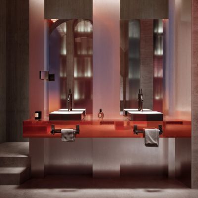 Hansgrohe Rasierspiegel Axor Universal Rectangular PBC, 110 x 120 mm, Farbe black chrome Bild 8