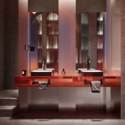 Hansgrohe Rasierspiegel Axor Universal Rectangular PBC, 110 x 120 mm, Farbe black chrome Bild 9