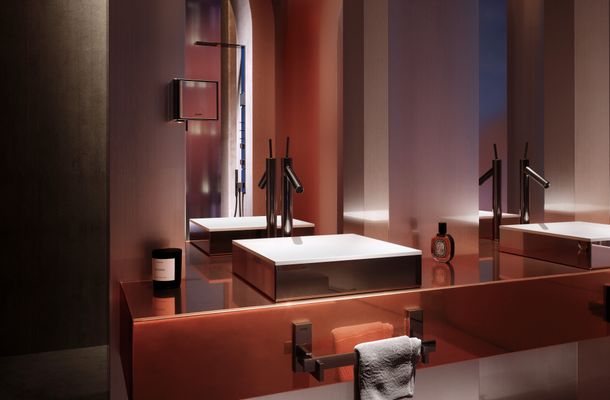 Hansgrohe Rasierspiegel Axor Universal Rectangular PBC, 110 x 120 mm, Farbe black chrome Bild 10