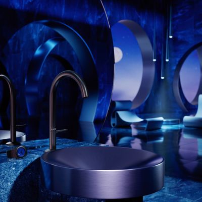 Hansgrohe Waschtischmischer Select 170 Axor One, mit Push-Open Ablaufgarnitur matt, Farbe schwarz Bild 15