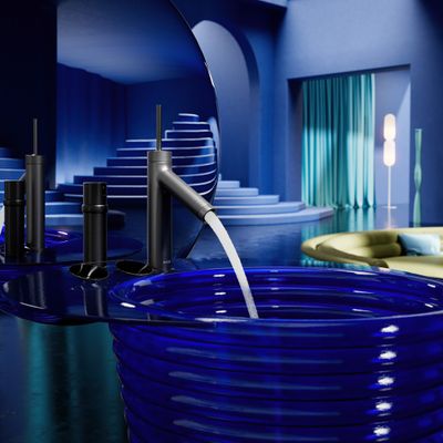 Hansgrohe Waschtischmischer Axor Starck BBC, ohne Zugstange u.Ablaufgarnitur, Farbe black chrome Bild 2