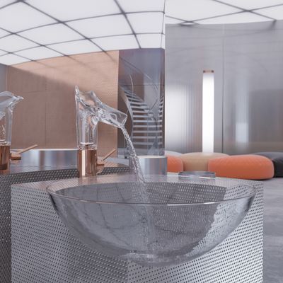 Hansgrohe Waschtischmischer Axor Starck V PRG Nicht, für (halb-)öf.Bereich empfohlen, Farbe red gold Bild 4
