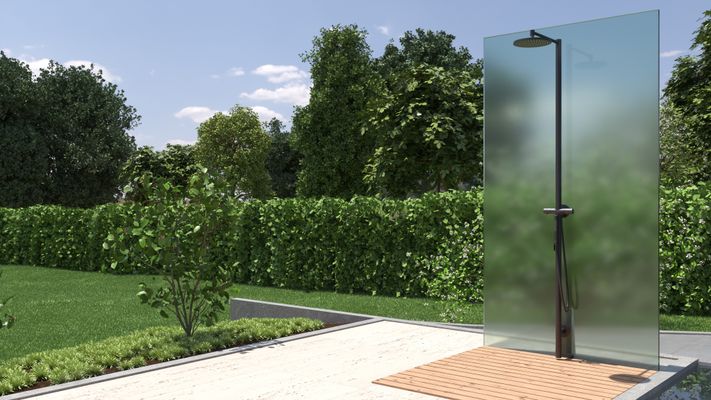 Hansgrohe Nature Duschsaeule Axor Starck, mit Kopfbrause 240 1jet matt, 2151 x 236 x 600 mm, Farbe schwarz Bild 11