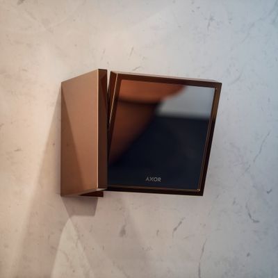 Hansgrohe Rasierspiegel Axor Universal Rectangular PRG, 110 x 120 mm, Farbe redgold Bild 2