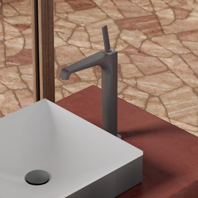 Hansgrohe Waschtischmischer 250 Axor Citterio E Highriser, ohne Zugstange BBC, Farbe black chrome Bild 2