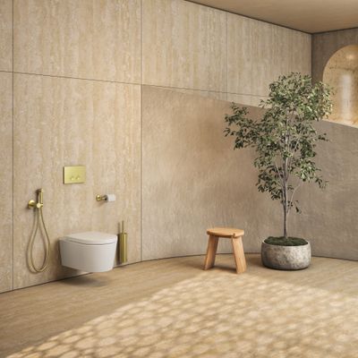 Hansgrohe Toilettenpapierhalter Axor Universal Circular BB, 55 x 83 x 83 mm, Farbe Messing Bild 3