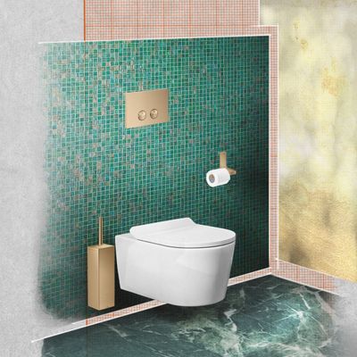Hansgrohe Toilettenbürstenhalter wandm. Axor Universal Rectangular BBR, Farbe bronze Bild 3