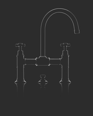 Hansgrohe Zweigriff Waschtischarmatur 220 Axor Montreux Brücke PGO, Farbe gold Bild 3