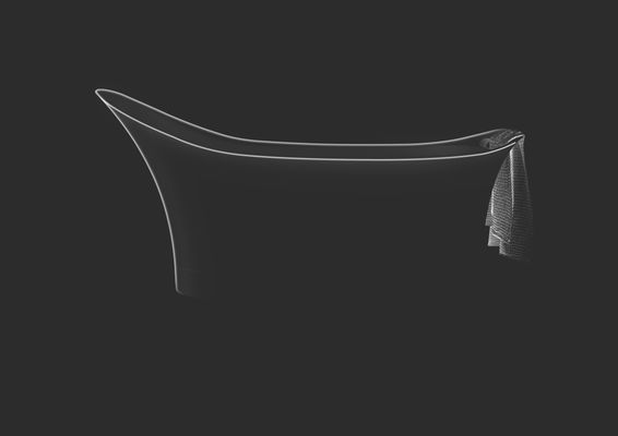 Hansgrohe Badewanne Axor Urquiola 1800 mm, 867 x 794 x 1809 mm, Farbe weiß Bild 4