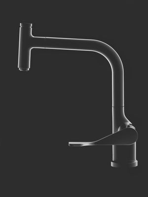 Hansgrohe Spültischmischer Select Axor Citterio BBC, mit Ausziehauslauf, Farbe black chrome Bild 3