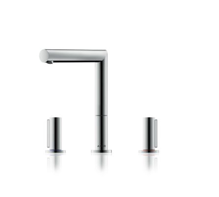 Hansgrohe 3-Loch Waschtischarmatur 200 Axor Uno Zerogriff, Farbe chrom Bild 2