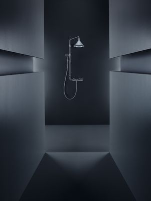 Hansgrohe Showerpipe Axor Front, 1466 x 451 x 616 mm, Farbe chrom Bild 11