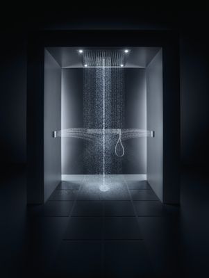Hansgrohe Ablage lang Axor Starck ShowerCollection 240 mm, verchromt, 120 x 240 x 101 mm, Farbe chrom Bild 5