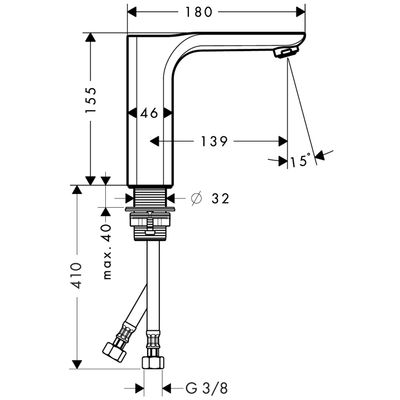 Hansgrohe Waschtischmischer Axor Urquiola, ohne Ablaufgarnitur BBR, Farbe bronze Bild 4