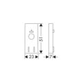 Hansgrohe Unica C Fliesenausgleichsscheibe 7 mm chrom für Unica S Puro und Unica'C, Farbe silberfarben Bild 2