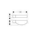 Hansgrohe Casetta D Seifenschale Cassetta'D, chrom, 43 mm, Farbe hochglanz Bild 2