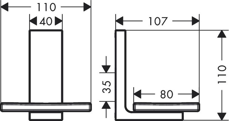 Hansgrohe Seifenschale Axor Universal Rectangular PGO, 110 x 110 x 107 mm, Farbe gold Bild 3