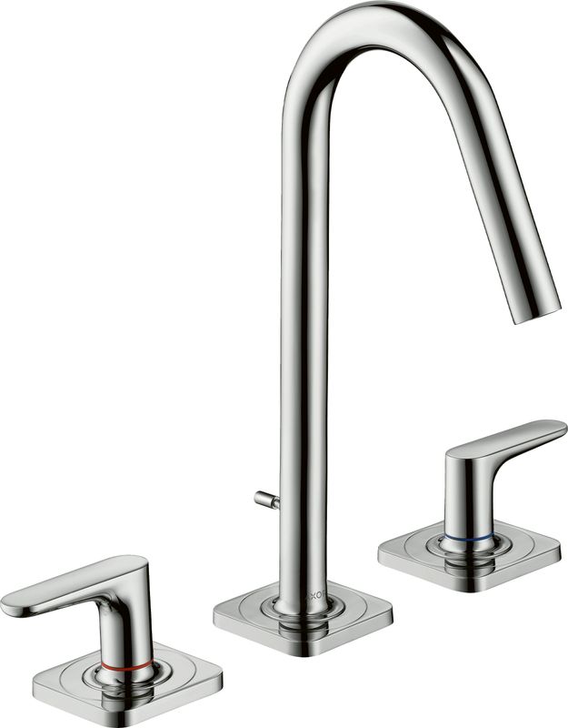 Hansgrohe Waschtischbatterie Citterio M 3-Loch mit Rosetten und kurzem Auslauf, 135 mm, Farbe chrom Bild 1