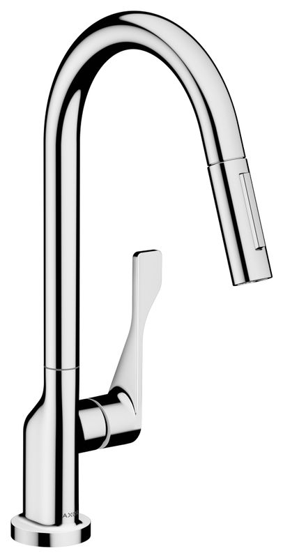 Hansgrohe Spültischmischer Axor Citterio chrom Eco, mit Ausziehbrause, Farbe chrom Bild 1