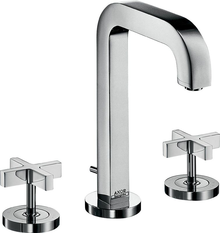 Hansgrohe 3-Loch Waschtischarmatur Axor Citterio, mit Kreuzgriffen, Farbe chrom Bild 1