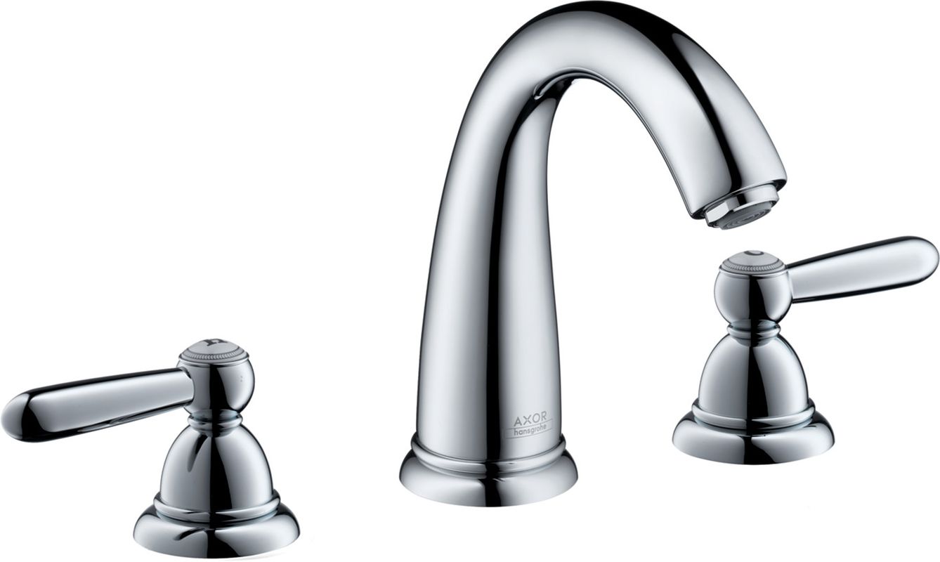 Hansgrohe 3-Loch Waschtischarmatur Axor Carlton chr./gold Hebelgr.hoher Auslauf, Farbe gold Bild 1
