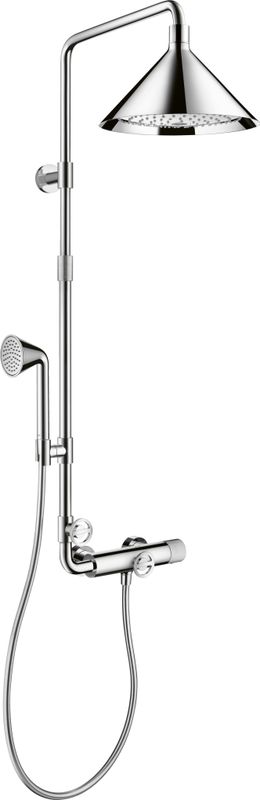 Hansgrohe Showerpipe Axor Front, 1466 x 451 x 616 mm, Farbe chrom Bild 1