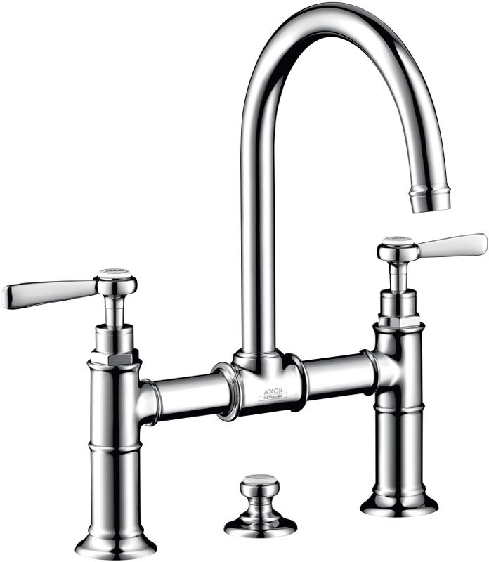 Hansgrohe Zweigriff Waschtischarmatur 220 Axor Montreux Brücke Hebelgriff, Farbe chrom Bild 1