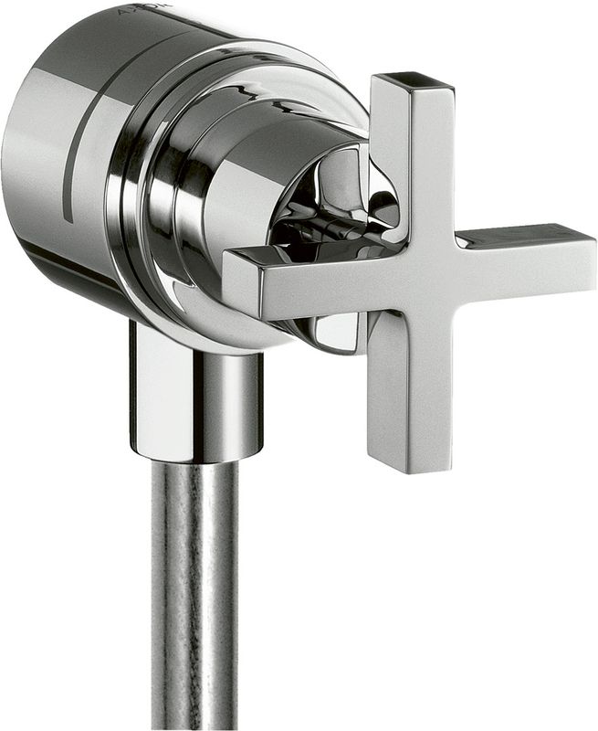 Hansgrohe Fixfit Stop Wandabsperrventil Axor Citterio, mit Kreuzgriffen, 122 mm, Farbe chrom Bild 1
