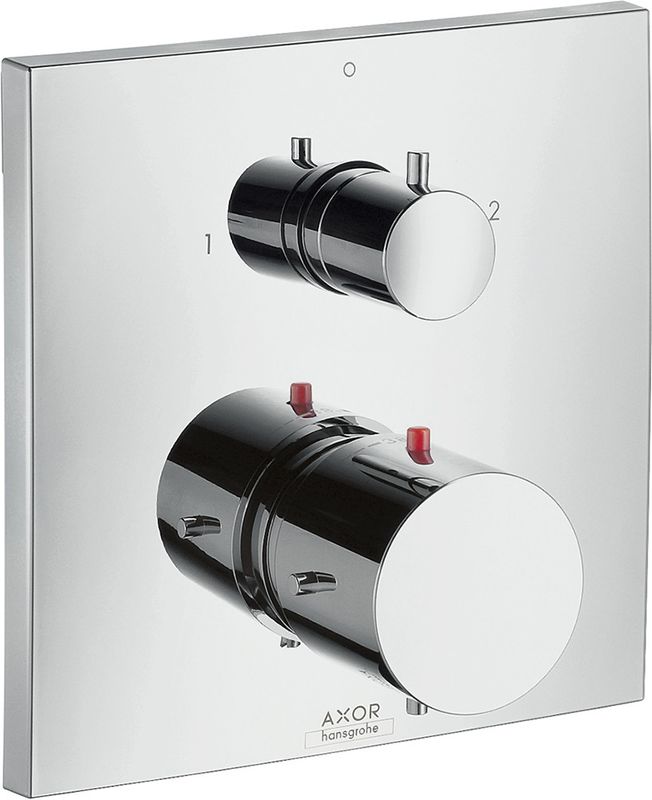 Hansgrohe Thermostatmischer UP Axor Starck X F-Set chrom mit Absperr-und Umstellventil, Farbe chrom Bild 1