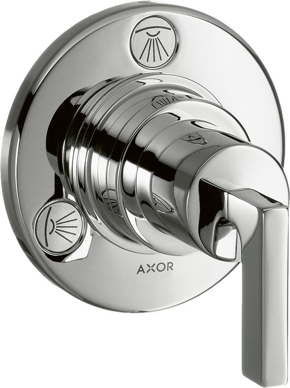 Hansgrohe Farbset Citterio verchromt Citterio mit Hebelgriffen für Vierwegeumstellung 3/4", 108 x 108 x 103 mm, Farbe chrom Bild 1