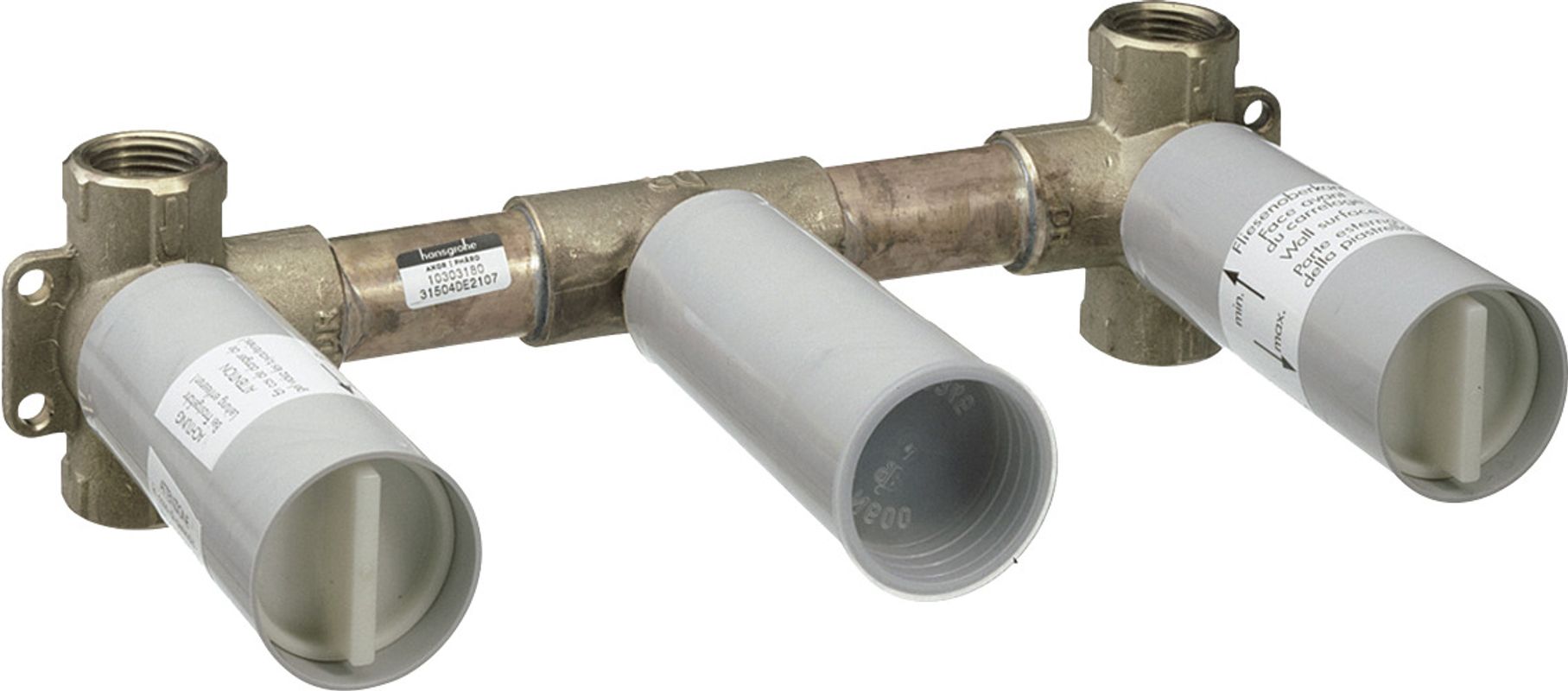 Hansgrohe Unterputzteile für 3-Loch-Waschtischwandbatterie Bild 1