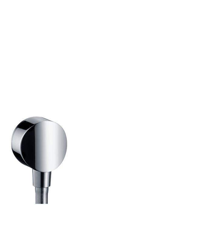 Hansgrohe Wandanschlussbogen Fixfit S, mit Rückflussverhinderer, DN 15, Farbe chrom Bild 1
